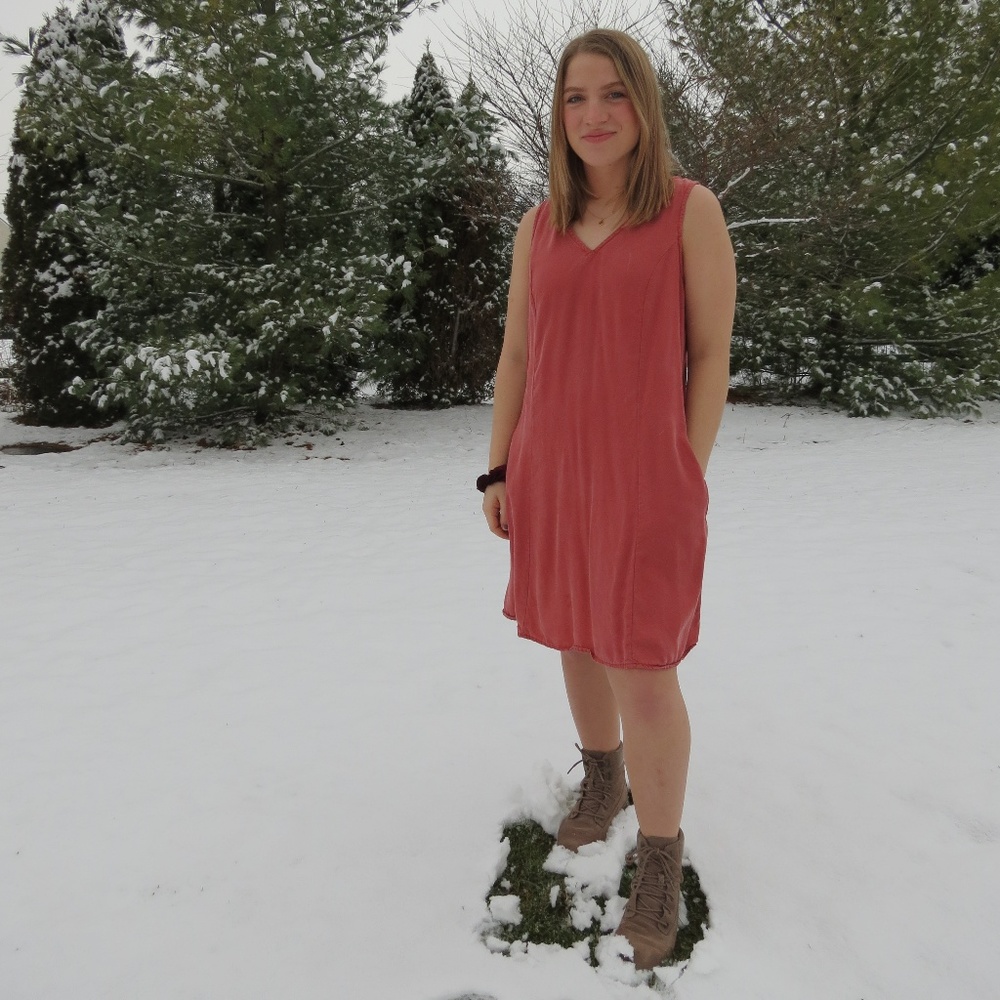 Pink Shift Dress